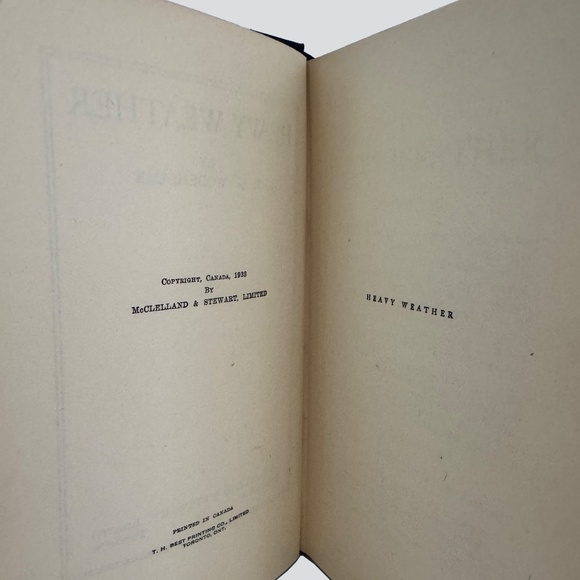 Heavy Weather by P. G. Wodehouse first Canadian edition 1933 - Picture 7 of 7
